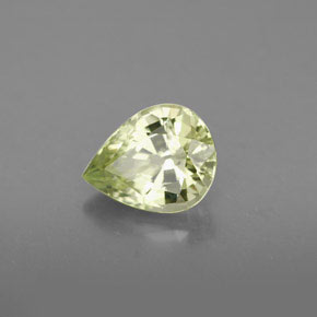 1.50캐럿 천연 골든 그린 크리소베릴, 배 모양, 8.1×6.4 mm, VVS