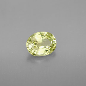 1.38캐럿 천연 골든 그린 크리소베릴, 타원형 컷, 7.5×6 mm, VVS