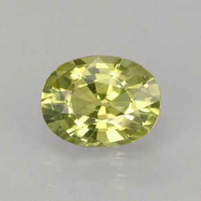 1.45캐럿 천연 녹빛 골든 크리소베릴, 타원형 컷, 7.8×5.9 mm, VVS