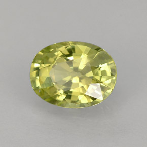 1.45캐럿 천연 녹빛 골든 크리소베릴, 타원형 컷, 7.8×5.9 mm, VVS