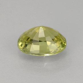 1.45캐럿 천연 녹빛 골든 크리소베릴, 타원형 컷, 7.8×5.9 mm, VVS