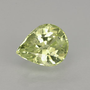 1.27캐럿 천연 골든 그린 크리소베릴, 배 모양, 7.5×6 mm, IF