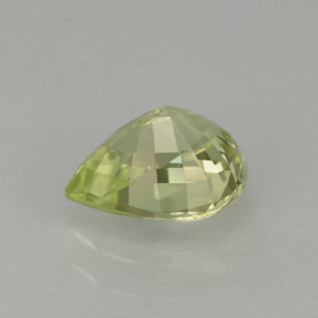 1.27캐럿 천연 골든 그린 크리소베릴, 배 모양, 7.5×6 mm, IF