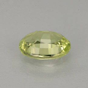 1.26캐럿 천연 골든 그린 크리소베릴, 타원형 컷, 7.7×5.8 mm, IF