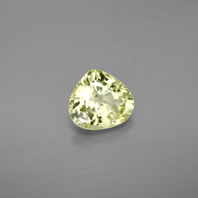1.24캐럿 천연 녹빛 골든 크리소베릴, 배 모양, 7.3×6.6 mm, VVS