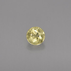 0.46캐럿 천연 녹빛 옐로우 크리소베릴, 라운드 컷, 4.26 mm, VVS-VS