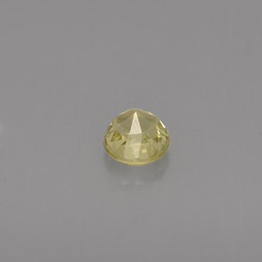 0.46캐럿 천연 녹빛 옐로우 크리소베릴, 라운드 컷, 4.26 mm, VVS-VS