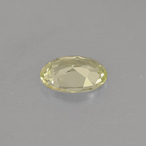 0.75캐럿 천연 녹빛 옐로우 크리소베릴, 타원형 컷, 6.8×5.1 mm, VVS-VS