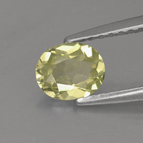 0.57캐럿 천연 녹빛 옐로우 크리소베릴, 타원형 컷, 5.9×4.8 mm, VVS-VS