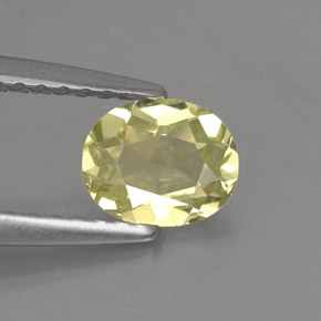 0.57캐럿 천연 녹빛 옐로우 크리소베릴, 타원형 컷, 5.9×4.8 mm, VVS-VS