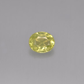 0.45캐럿 천연 녹빛 골든 크리소베릴, 타원형 컷, 5.1×4.1 mm, VS