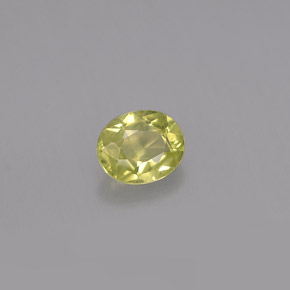 0.45캐럿 천연 녹빛 골든 크리소베릴, 타원형 컷, 5.1×4.1 mm, VS