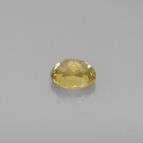 0.70캐럿 천연 골든 크리소베릴, 타원형 컷, 5.4×4.2 mm, VVS-VS