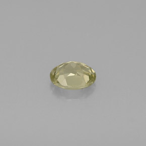 0.52캐럿 천연 옐로우 그린 크리소베릴, 타원형 컷, 5.3×4.3 mm, VS