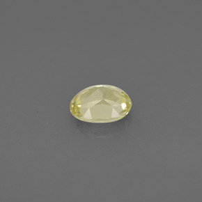 0.45캐럿 천연 녹빛 골든 크리소베릴, 타원형 컷, 5.1×4.3 mm, VS