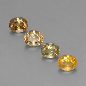 캐럿 천연 골든 그린 크리소베릴 보석, 타원형 컷, 5.5×4.6 mm, VS