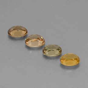 캐럿 천연 골든 그린 크리소베릴 보석, 타원형 컷, 5.5×4.6 mm, VS