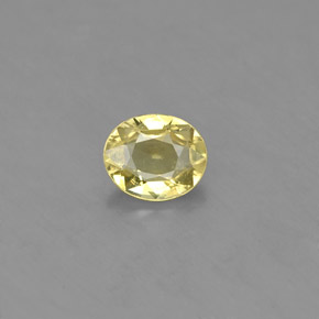 0.56캐럿 천연 골든 그린 크리소베릴, 타원형 컷, 5.5×4.6 mm, VS