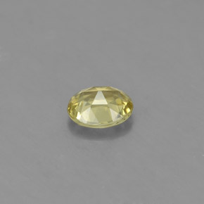 0.56캐럿 천연 골든 그린 크리소베릴, 타원형 컷, 5.5×4.6 mm, VS