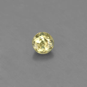 0.53캐럿 천연 골든 그린 크리소베릴, 라운드 컷, 4.23 mm, VS