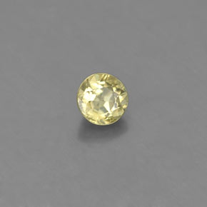 0.53캐럿 천연 골든 그린 크리소베릴, 라운드 컷, 4.23 mm, VS