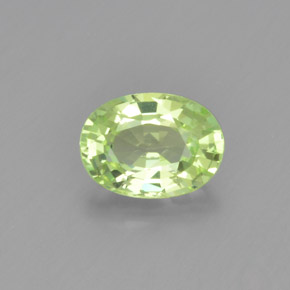 1.08캐럿 천연 골든 그린 크리소베릴, 타원형 컷, 7.1×5.2 mm, VVS-VS