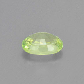 1.08캐럿 천연 골든 그린 크리소베릴, 타원형 컷, 7.1×5.2 mm, VVS-VS