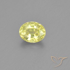 1.26ct 자연스러운 담황색 크리소베릴, 타원형, VS-SI
