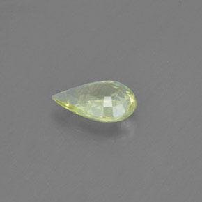 1.40캐럿 천연 미디엄 라이트 옐로우 크리소베릴, 배 모양, 8.9×6.2 mm, VVS