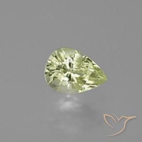 0.98ct 자연스러운 미디엄 옐로우 크리소베릴, 배 모양, VVS