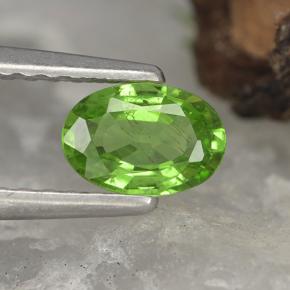 0.51캐럿 천연 그린 크리소베릴, 타원형 컷, 6×4.2 mm, VVS-VS