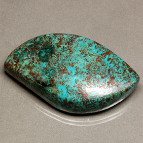 32.04캐럿 천연 멀티컬러 크리소콜라, 멋진 모양, 31.8×18.4 mm, 불투명체