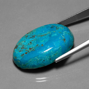 36.15캐럿 천연 멀티컬러 크리소콜라, 타원형 컷, 29.6×21 mm, 불투명체