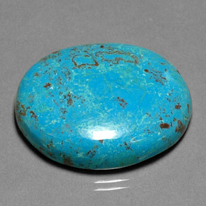 30.84캐럿 천연 멀티컬러 크리소콜라, 타원형 컷, 28.2×23.7 mm, 불투명체