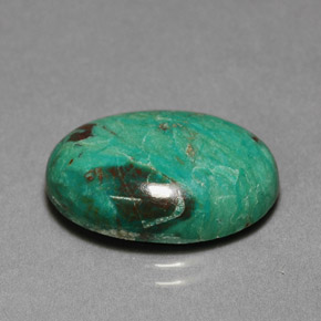 7.78캐럿 천연 그린 크리소콜라, 타원형 컷, 18.1×13.2 mm, 불투명체