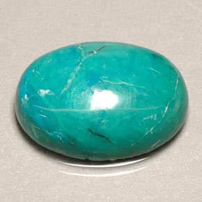 8.90캐럿 천연 그린 크리소콜라, 타원형 컷, 18.1×13.2 mm, 불투명체