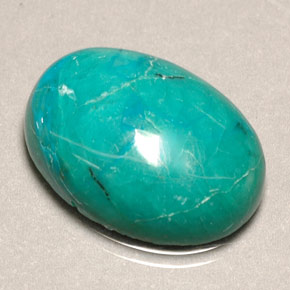 8.90캐럿 천연 그린 크리소콜라, 타원형 컷, 18.1×13.2 mm, 불투명체