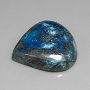 35.70캐럿 천연 멀티컬러 크리소콜라, 배 모양, 25.2×25.7 mm, 불투명체