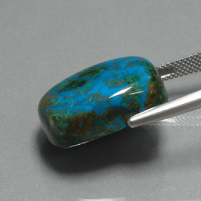 28.39캐럿 천연 다색 크리소콜라, 쿠션 컷, 불투명체