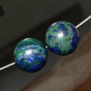 캐럿 천연 다색 크리소콜라 보석, 구 / 공, 불투명체