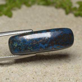 16.65캐럿 천연 멀티컬러 크리소콜라, 쿠션 컷, 26.6×9 mm, 불투명체