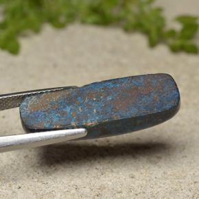16.65캐럿 천연 멀티컬러 크리소콜라, 쿠션 컷, 26.6×9 mm, 불투명체