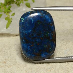 17.41캐럿 천연 다색 크리소콜라, 쿠션 컷, 불투명체