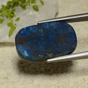 17.41캐럿 천연 다색 크리소콜라, 쿠션 컷, 불투명체