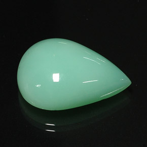 16.75캐럿 천연 그린 크리소프레이즈, 투명한, 22.1×15.7 mm, 투명/반투명