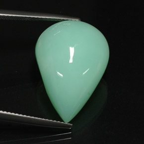 16.75캐럿 천연 그린 크리소프레이즈, 투명한, 22.1×15.7 mm, 투명/반투명