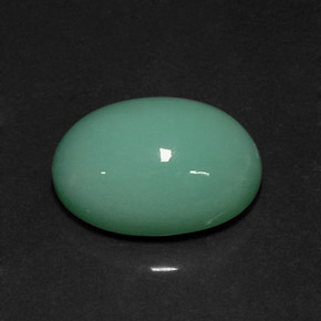 14.08캐럿 천연 그린 크리소프레이즈, 타원형 컷, 18.1×13 mm, 불투명체