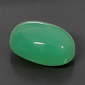 15.84캐럿 천연 그린 크리소프레이즈, 타원형 컷, 18.1×13 mm, 불투명체