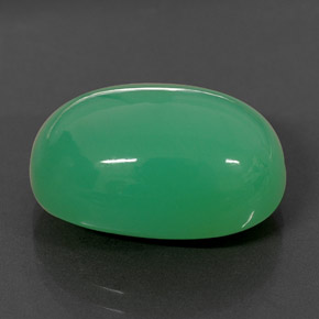 15.84캐럿 천연 그린 크리소프레이즈, 타원형 컷, 18.1×13 mm, 불투명체