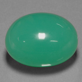 22.23캐럿 천연 그린 크리소프레이즈, 타원형 컷, 18.2×14.8 mm, 투명한